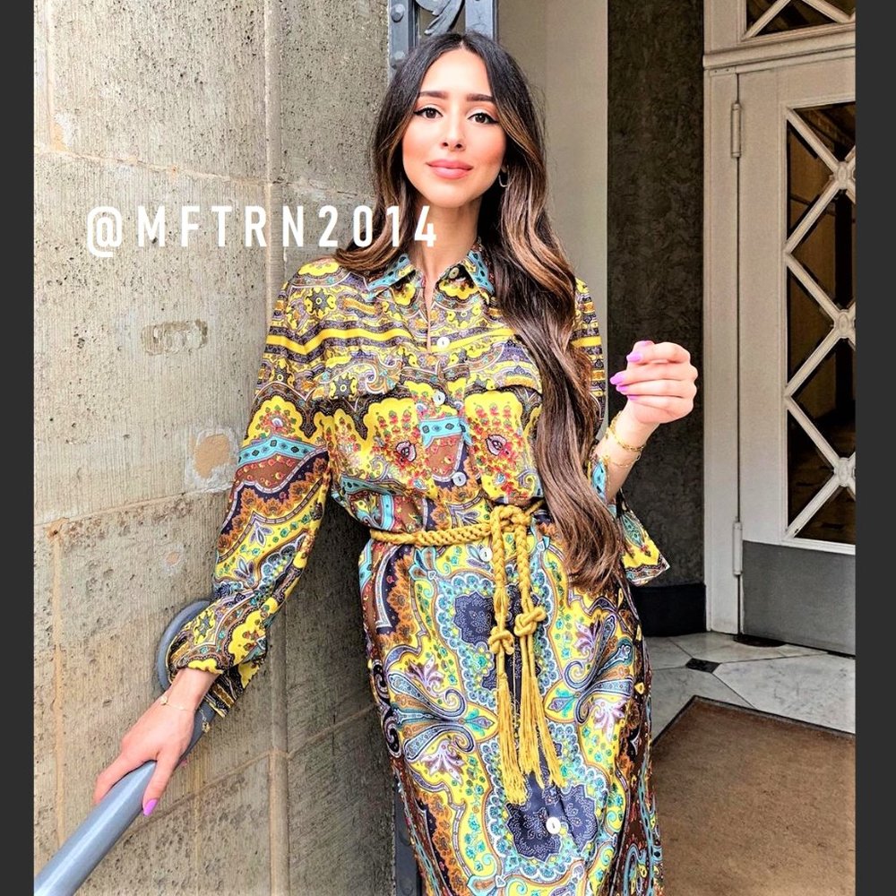 ZARA Printed Tunic with Long Sleeves* - Picture 1 of 16